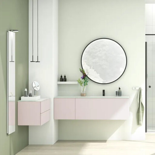 Stylish and durable worktops for the bathrooms