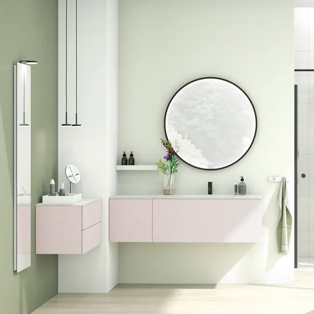 Stylish and durable worktops for the bathrooms